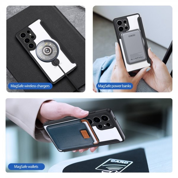 Dux Ducis Samsung Galaxy S25 Ultra Etui Skin X Pro Series Kickstand MagSafe Svart
