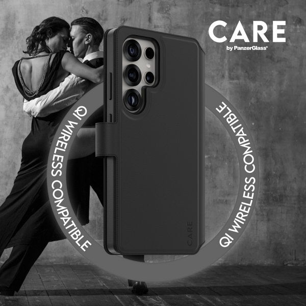 CARE by PanzerGlass Samsung Galaxy S25 Ultra Etui Tango Two-in-One Wallet MagSafe Svart