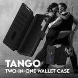 CARE by PanzerGlass Samsung Galaxy S25 Ultra Etui Tango Two-in-One Wallet MagSafe Svart
