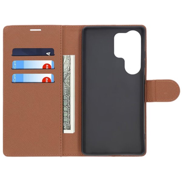 Samsung Galaxy S25 Ultra Etui 3 Kortlomme Brun