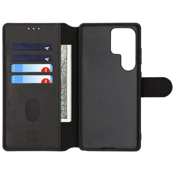 Rvelon Samsung Galaxy S25 Ultra Etui 4 Kortlomme Svart