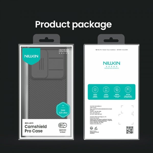 Nillkin Samsung Galaxy S25 Ultra Deksel CamShield Pro Svart