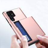 Samsung Galaxy S25 Ultra Deksel Card Slide Blå
