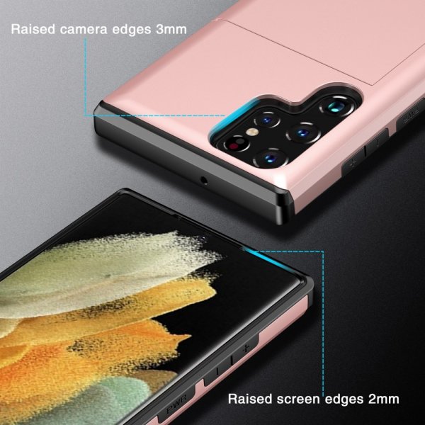 Samsung Galaxy S25 Ultra Deksel Card Slide Blå