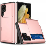 Samsung Galaxy S25 Ultra Deksel Card Slide Rosegull