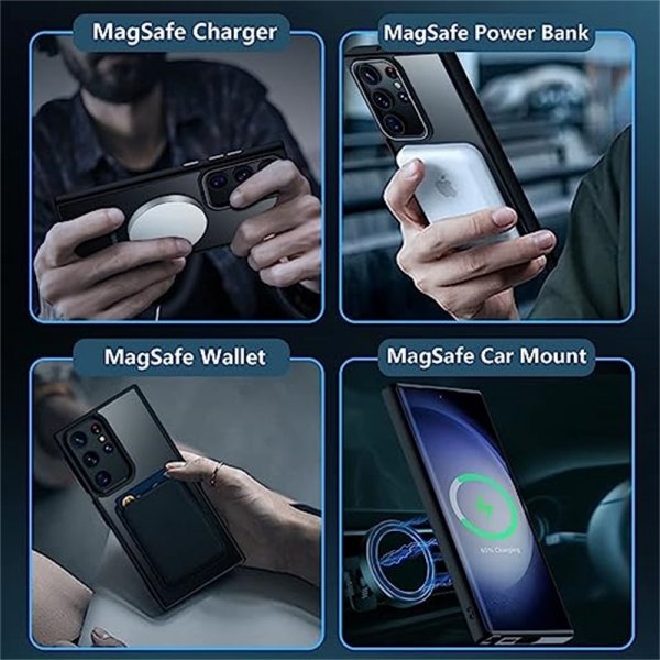 Samsung Galaxy S25 Ultra Deksel Farget Kant MagSafe Blå