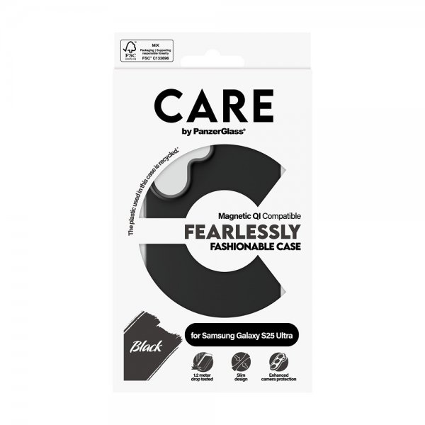 CARE by PanzerGlass Samsung Galaxy S25 Ultra Deksel Fashionable MagSafe Svart