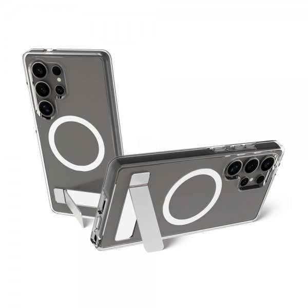 dbramante1928 Samsung Galaxy S25 Ultra Deksel Iceland Pro Qi2 Kickstand Transparent