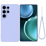 Samsung Galaxy S25 Ultra Deksel med Stropp Silikon Lilla