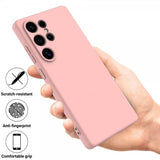 Samsung Galaxy S25 Ultra Deksel med Stropp Silikon Rosa