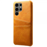 Samsung Galaxy S25 Ultra Deksel med To Kortlommer Lysebrun