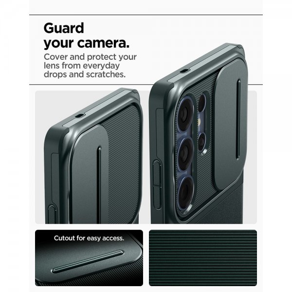 Spigen Samsung Galaxy S25 Ultra Deksel Optik Armor Abyss Green