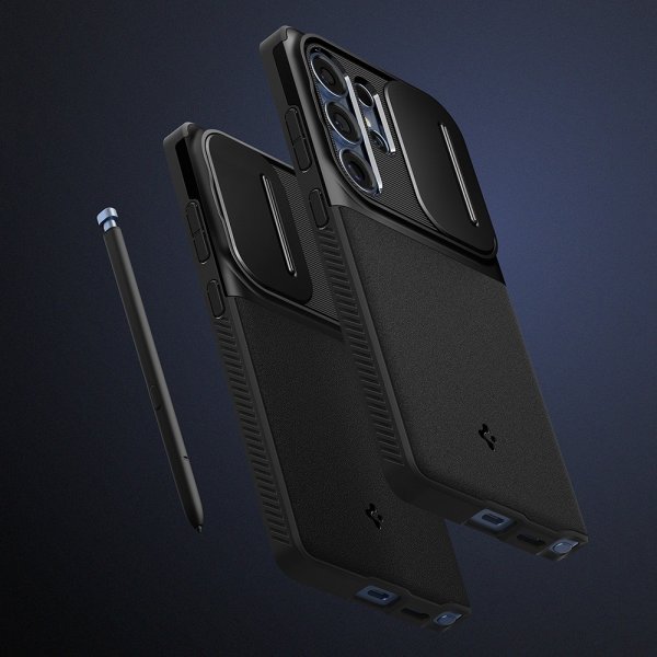 Spigen Samsung Galaxy S25 Ultra Deksel Optik Armor Svart