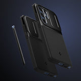 Spigen Samsung Galaxy S25 Ultra Deksel Optik Armor Svart