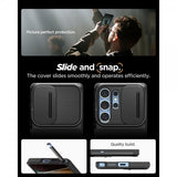 Spigen Samsung Galaxy S25 Ultra Deksel Optik Armor Svart