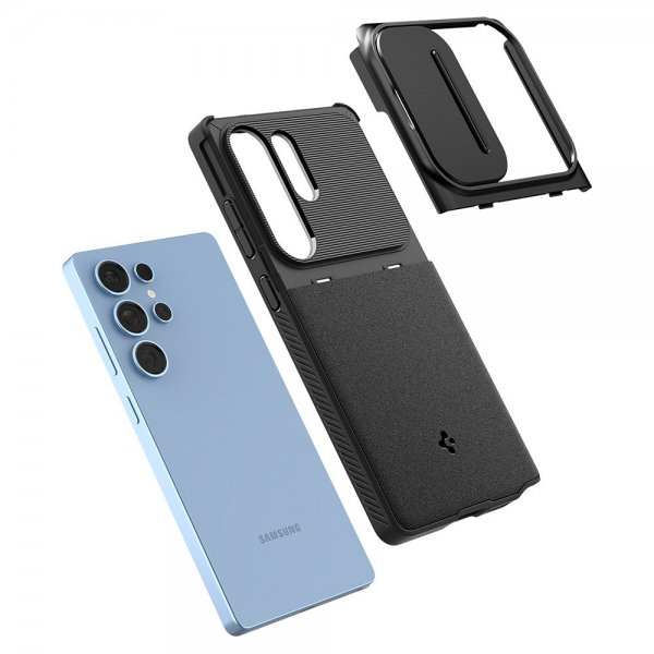 Spigen Samsung Galaxy S25 Ultra Deksel Optik Armor Svart