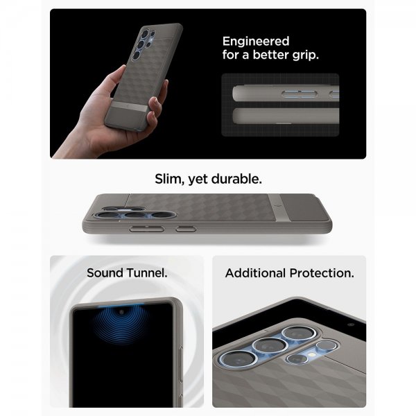 Spigen Samsung Galaxy S25 Ultra Deksel Parallax MagFit Ash Gray