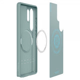 Spigen Samsung Galaxy S25 Ultra Deksel Parallax MagFit Sage Green