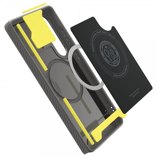 Spigen Samsung Galaxy S25 Ultra Deksel Rugged Armor MagFit Marble Gray