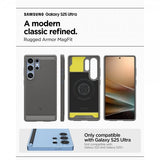 Spigen Samsung Galaxy S25 Ultra Deksel Rugged Armor MagFit Marble Gray