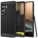 Spigen Samsung Galaxy S25 Ultra Deksel Rugged Armor MagFit Matte Black