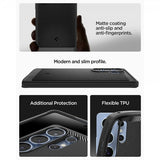 Spigen Samsung Galaxy S25 Ultra Deksel Rugged Armor MagFit Matte Black