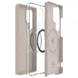 Spigen Samsung Galaxy S25 Ultra Deksel Silicone Fit MagFit Natural Titanium