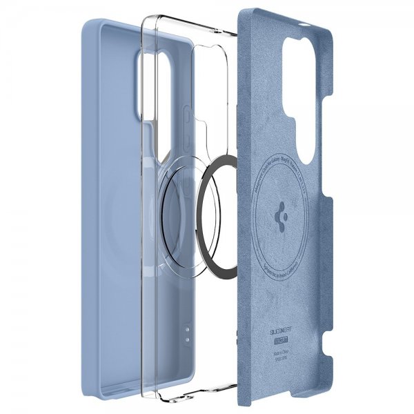 Spigen Samsung Galaxy S25 Ultra Deksel Silicone Fit MagFit Sapphire Blue