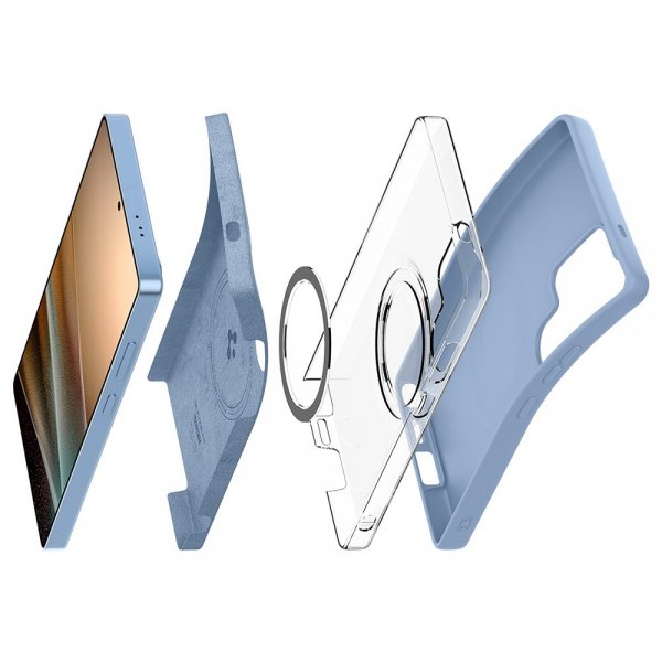 Spigen Samsung Galaxy S25 Ultra Deksel Silicone Fit MagFit Sapphire Blue