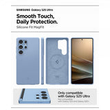 Spigen Samsung Galaxy S25 Ultra Deksel Silicone Fit MagFit Sapphire Blue