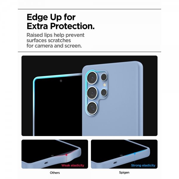 Spigen Samsung Galaxy S25 Ultra Deksel Silicone Fit MagFit Sapphire Blue