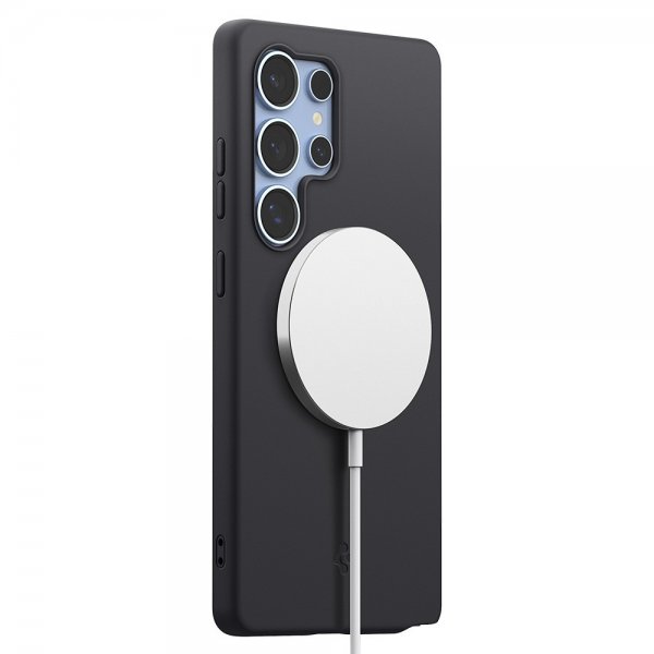 Spigen Samsung Galaxy S25 Ultra Deksel Silicone Fit MagFit Svart