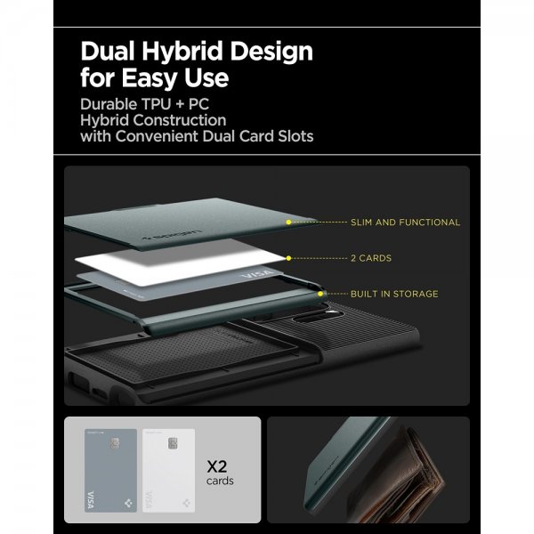 Spigen Samsung Galaxy S25 Ultra Deksel Slim Armor CS Abyss Green