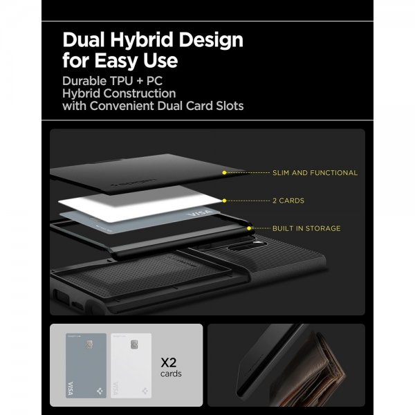 Spigen Samsung Galaxy S25 Ultra Deksel Slim Armor CS Svart