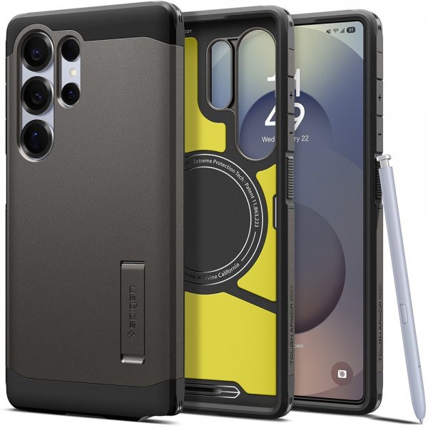 Spigen Samsung Galaxy S25 Ultra Deksel Tough Armor MagFit Gunmetal