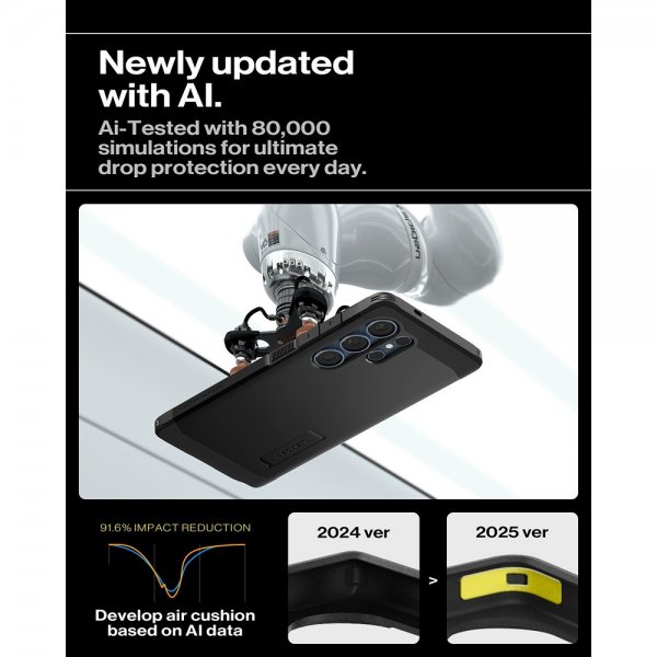 Spigen Samsung Galaxy S25 Ultra Deksel Tough Armor MagFit Svart