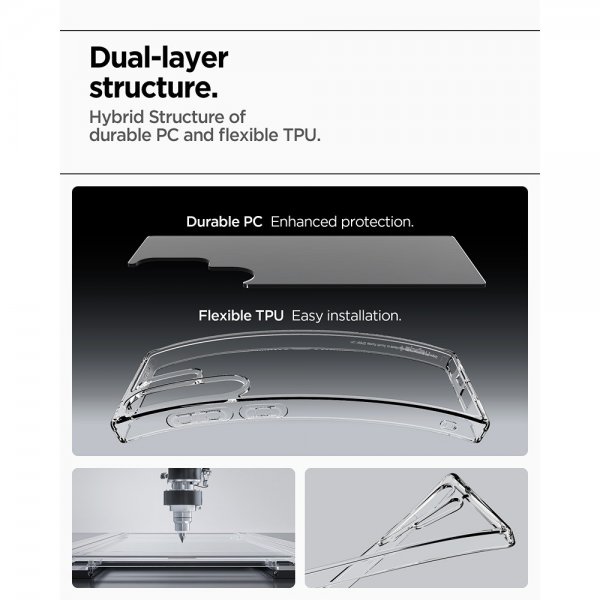 Spigen Samsung Galaxy S25 Ultra Deksel Ultra Hybrid Crystal Clear