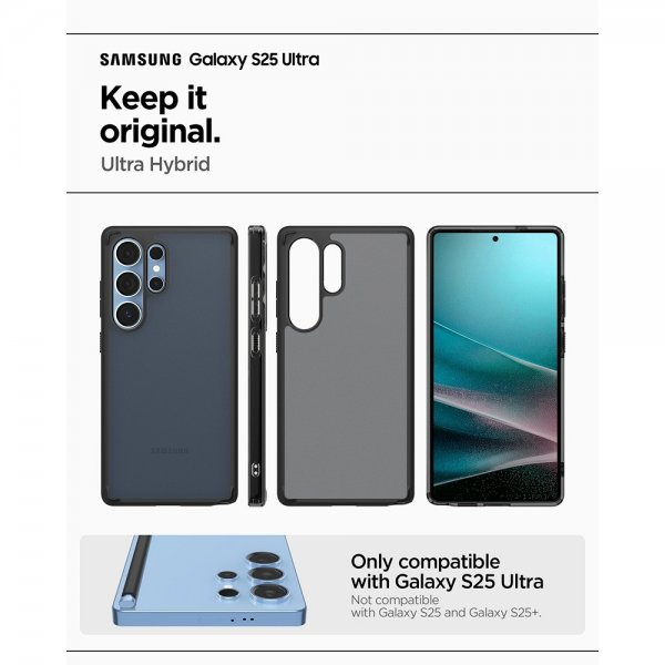 Spigen Samsung Galaxy S25 Ultra Deksel Ultra Hybrid Frost Black