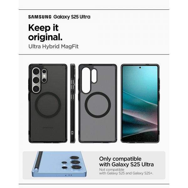 Spigen Samsung Galaxy S25 Ultra Deksel Ultra Hybrid MagFit Frost Black