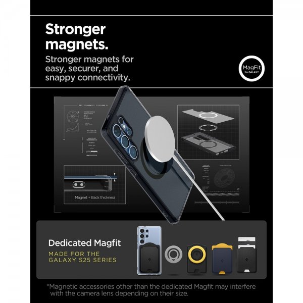Spigen Samsung Galaxy S25 Ultra Deksel Ultra Hybrid MagFit Frost Black