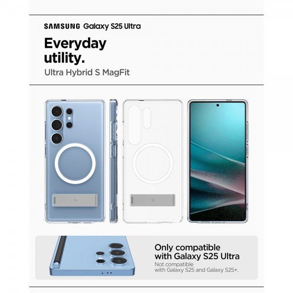 Spigen Samsung Galaxy S25 Ultra Deksel Ultra Hybrid S MagFit Clear White