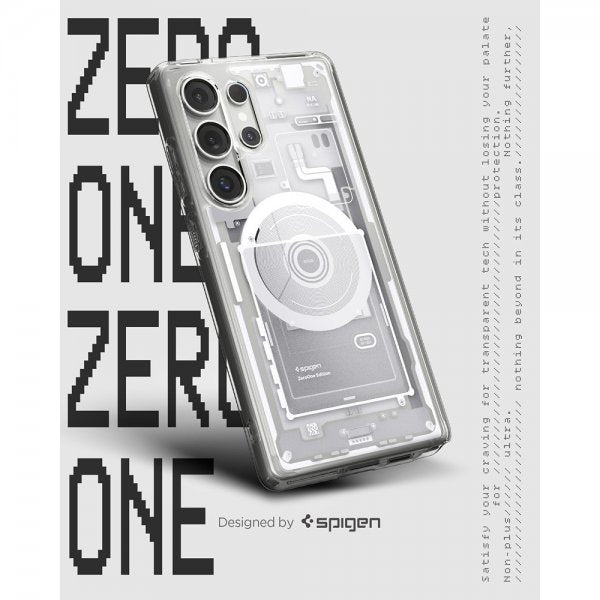 Spigen Samsung Galaxy S25 Ultra Deksel Ultra Hybrid Zero One MagFit Hvit