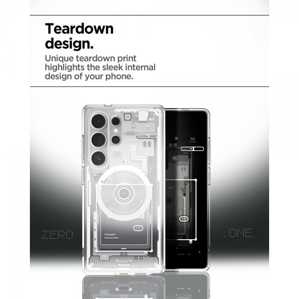 Spigen Samsung Galaxy S25 Ultra Deksel Ultra Hybrid Zero One MagFit Hvit