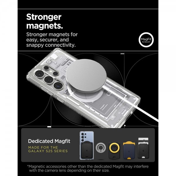 Spigen Samsung Galaxy S25 Ultra Deksel Ultra Hybrid Zero One MagFit Hvit