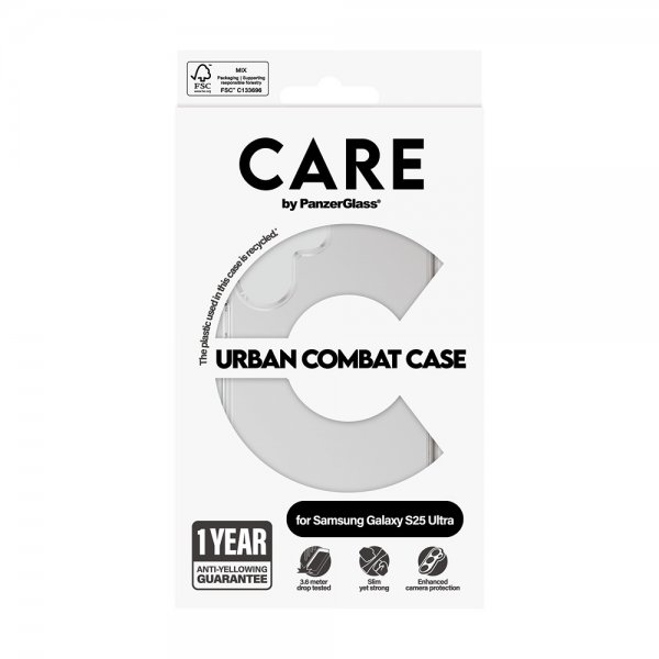 CARE by PanzerGlass Samsung Galaxy S25 Ultra Deksel Urban Combat Transparent