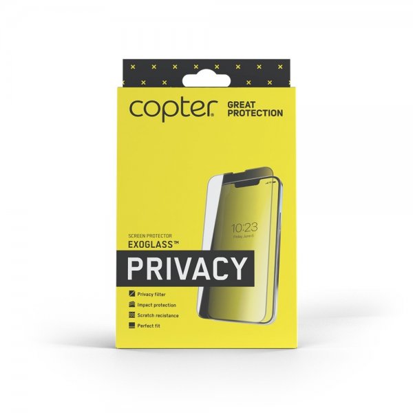 Copter Samsung Galaxy S25 Ultra Skjermbeskytter Exoglass Flat Privacy