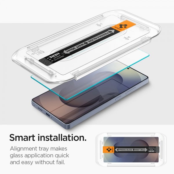 Spigen Samsung Galaxy S25 Ultra Skjermbeskytter GLAS.tR EZ Fit 2-pakning