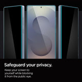 Spigen Samsung Galaxy S25 Ultra Skjermbeskytter GLAS.tR EZ Fit Privacy 2-pakning