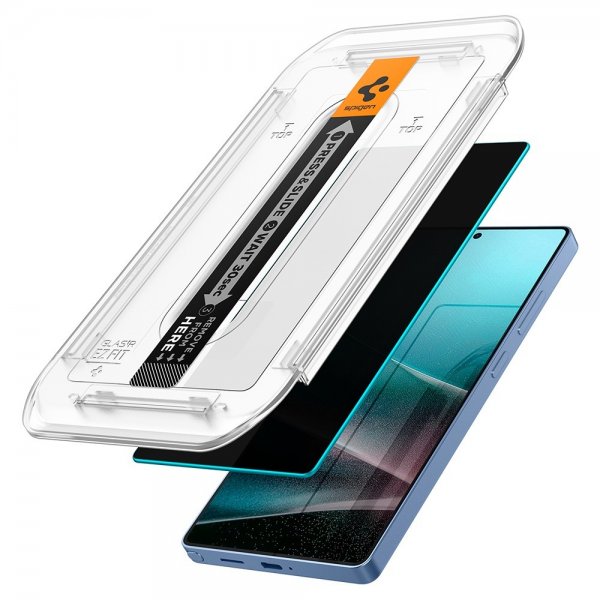 Spigen Samsung Galaxy S25 Ultra Skjermbeskytter GLAS.tR EZ Fit Privacy 2-pakning