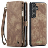 CaseMe Samsung Galaxy S26 Etui 008 Series Avtakbart Deksel Brun